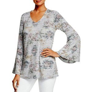 NWOT Cupio Sweater V-Neck Flare Sleeves  L